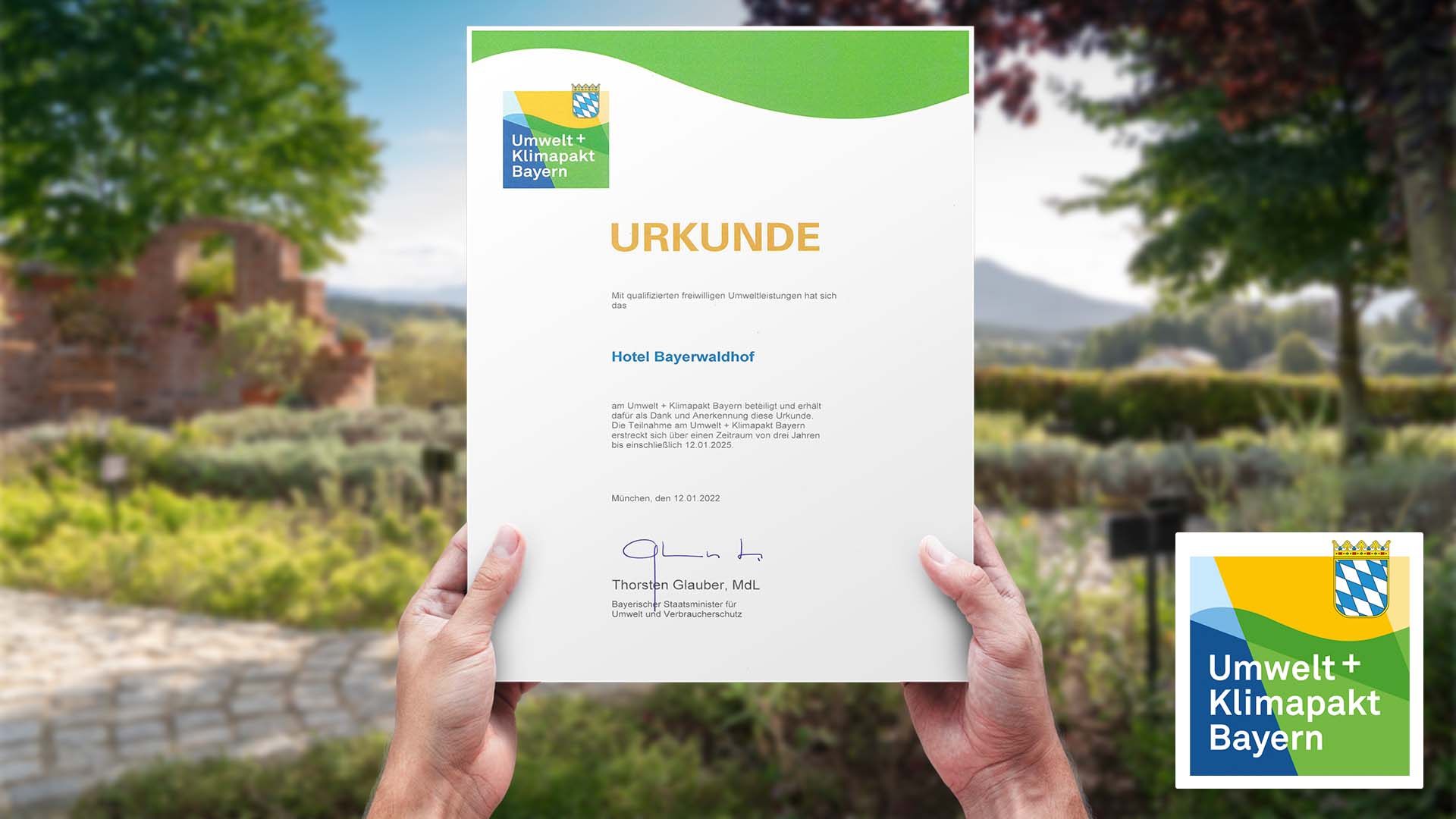 Urkunde - Klimapakt